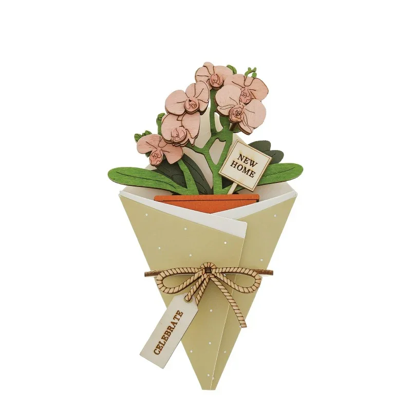 New Home 3D Flower Figurine Card (10cm) - Image 2