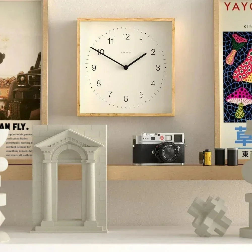 Newgate Fiji Wall Clock - Mongoose Dial - Light Bamboo - Image 3