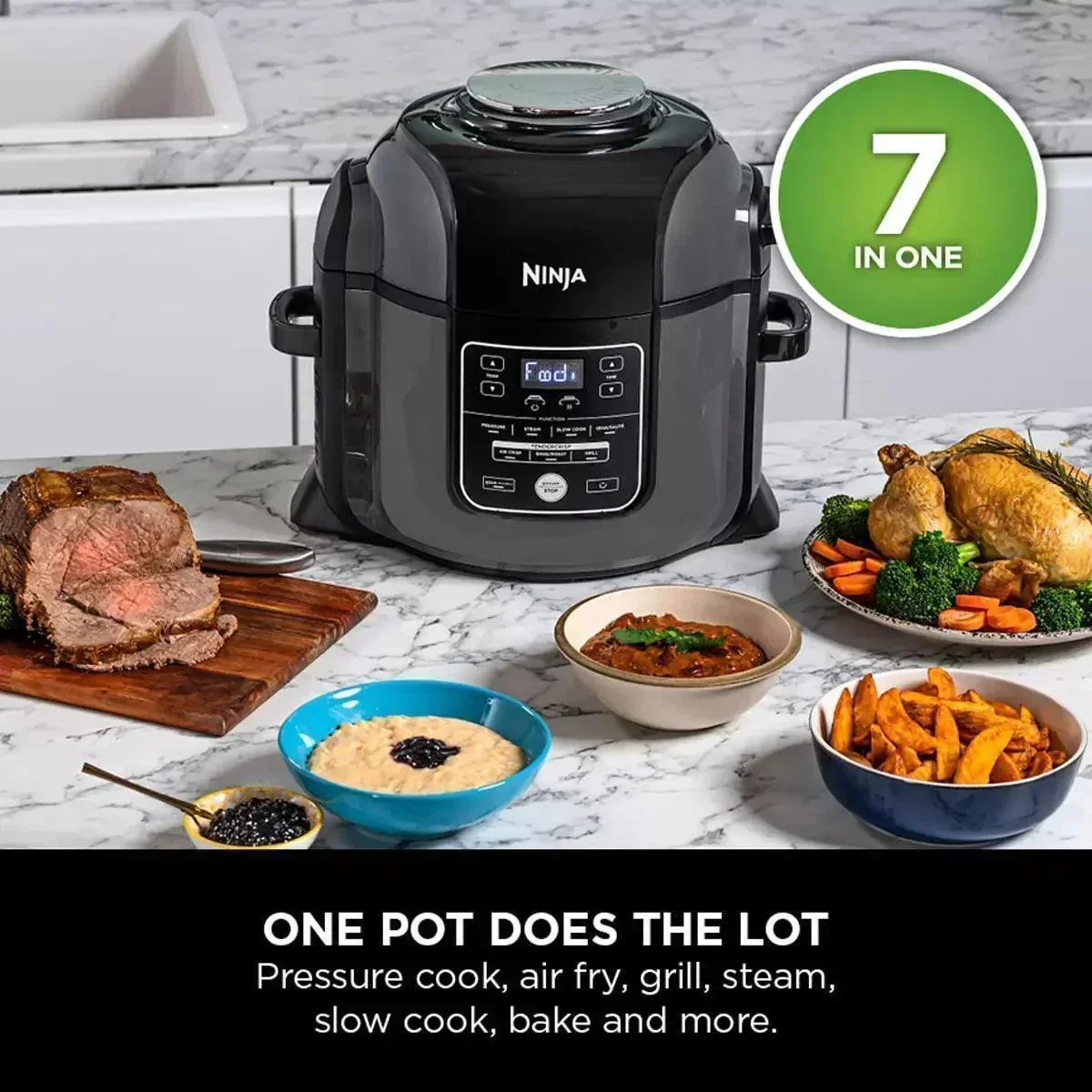 Ninja OP450UK Foodi MAX 7 in 1 Multi-Cooker (7.5L) - Image 3