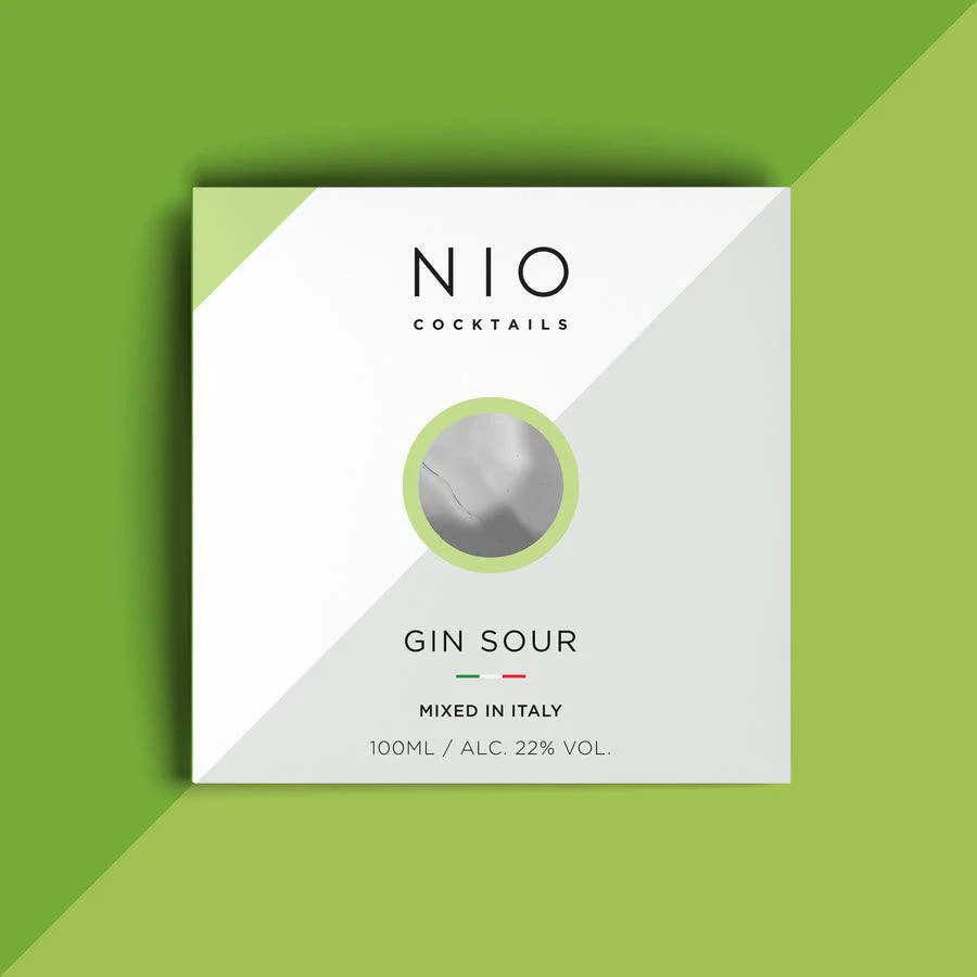NIO Cocktails - Gin Sour Premixed Cocktail (100ml) - Image 2