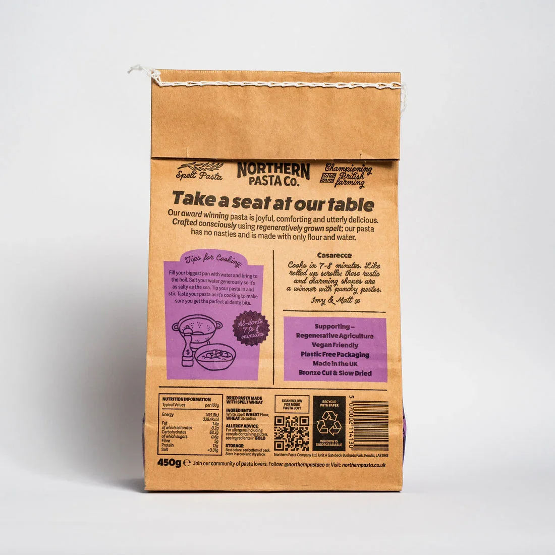 Northern Pasta - Casarecce (450g) - Image 7
