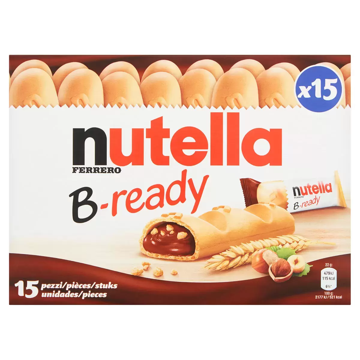 Nutella B-Ready (15x22g) - Image 2