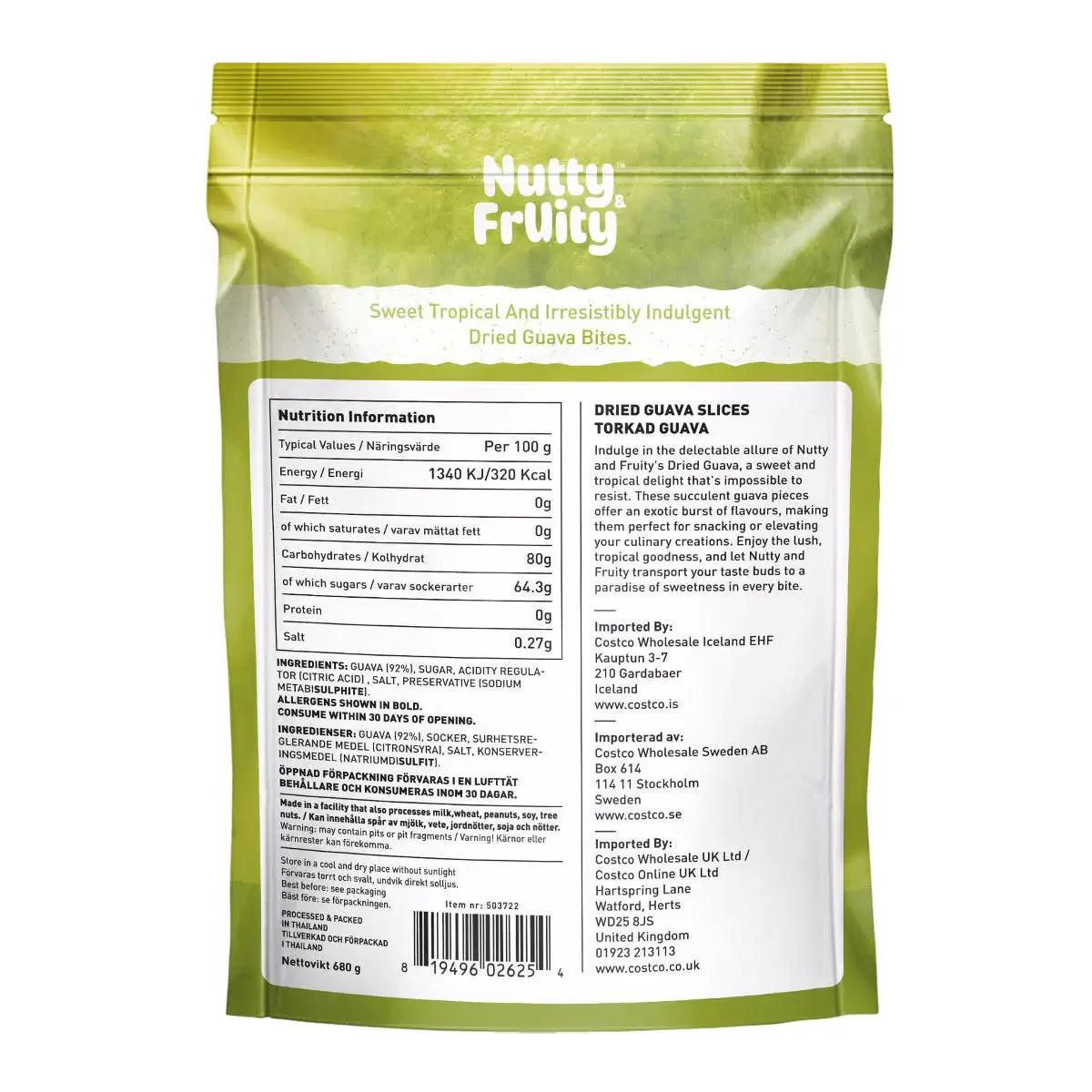 Nutty and Fruity Dried Guava Slices (680) - Image 2