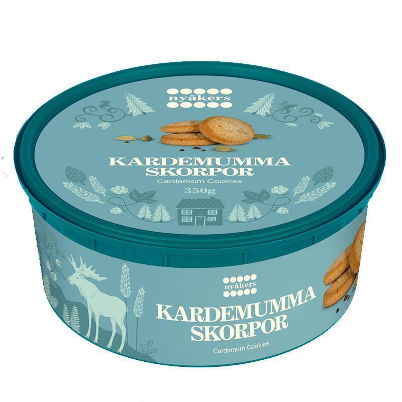 Nyakers Cardamom Cookies in Tub (350g)
