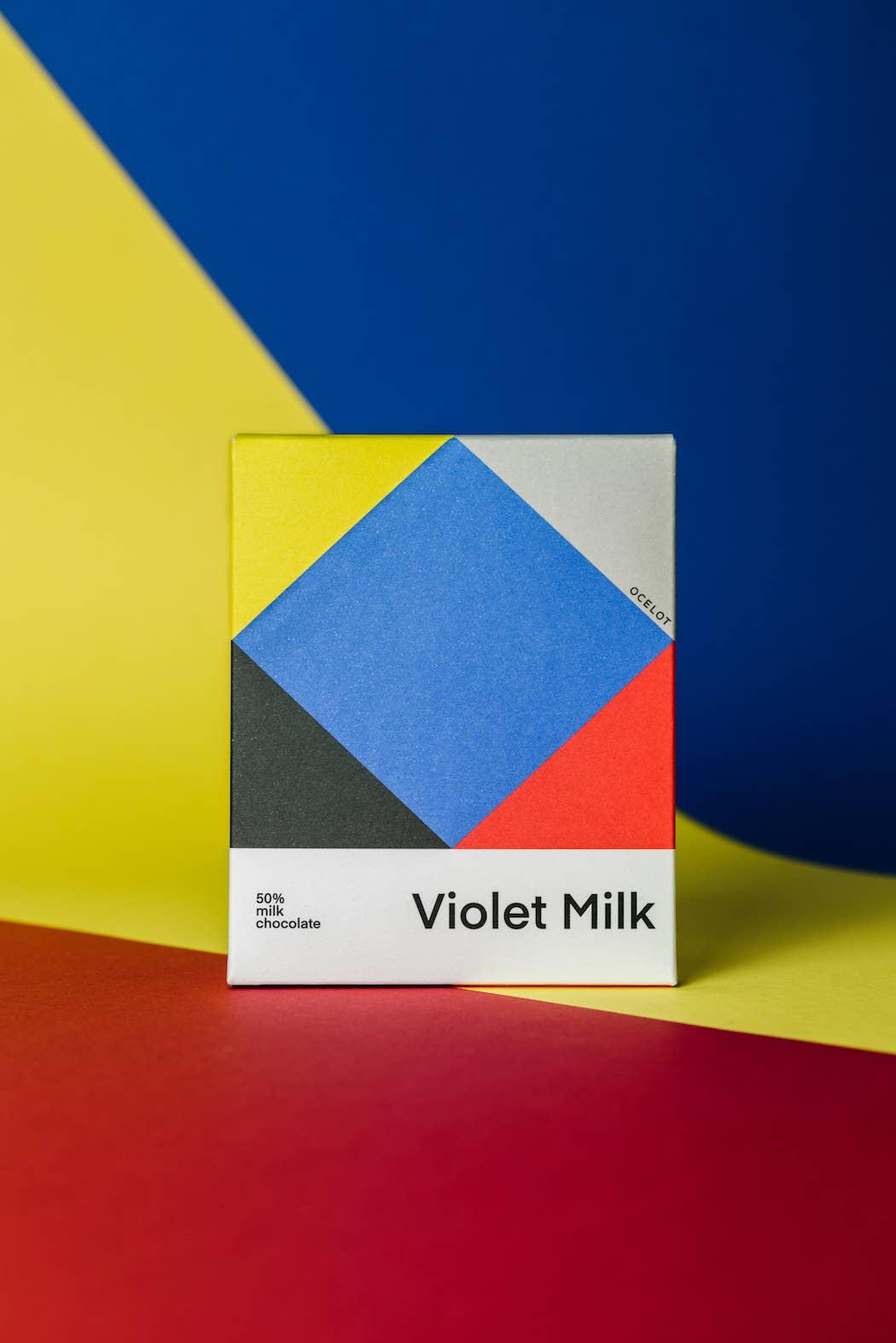 Ocelot Chocolate - Violet Milk Chocolate Bar (70g) - Image 3