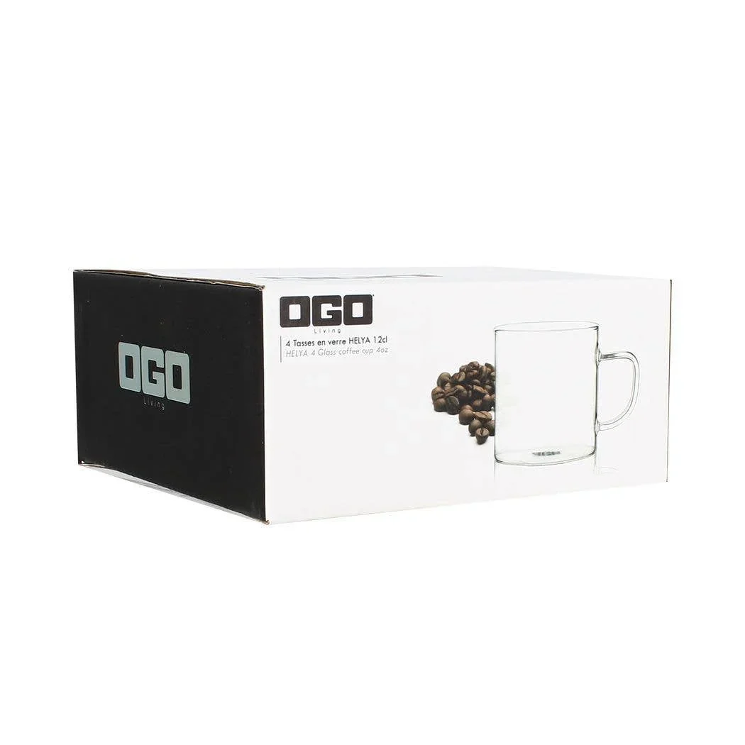 Ogo Living Helya Glass Cups – Set of 4 (12 cl) - Image 9