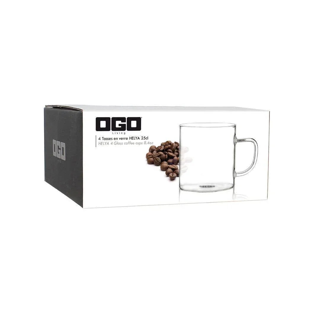 Ogo Living Helya Glass Cups – Set of 4 (25 cl) - Image 7