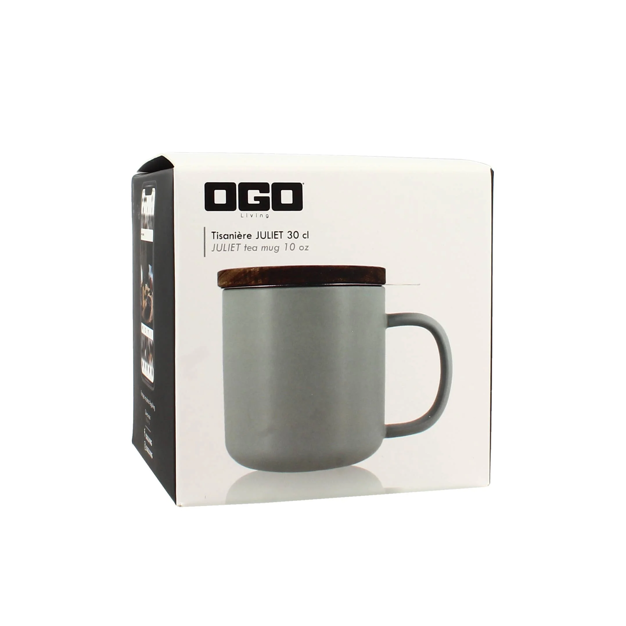 Ogo living Juliet Pearl Grey Stoneware Tea Pot with Lid (300ml) - Image 4