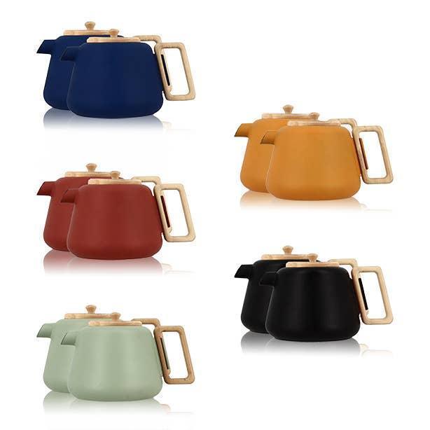 Ogo Living Viggo Cast Iron Teapot - Orange (1l) - Image 4