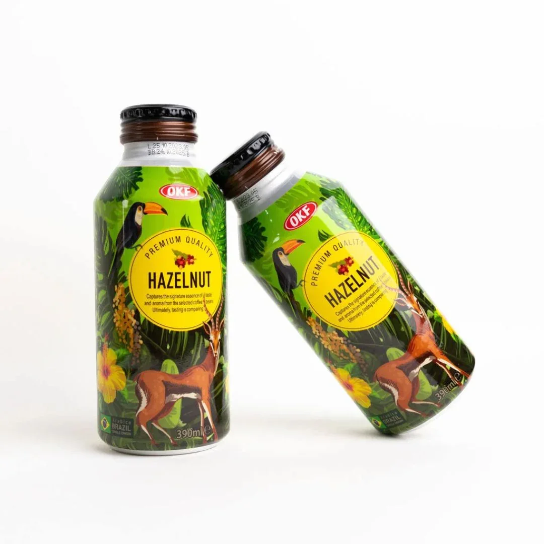 OKF Hazelnut Coffee (390ml) - Image 2
