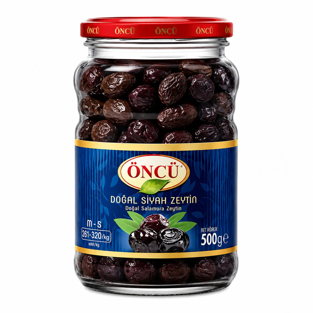 Oncu Natural Black Olives (500g)