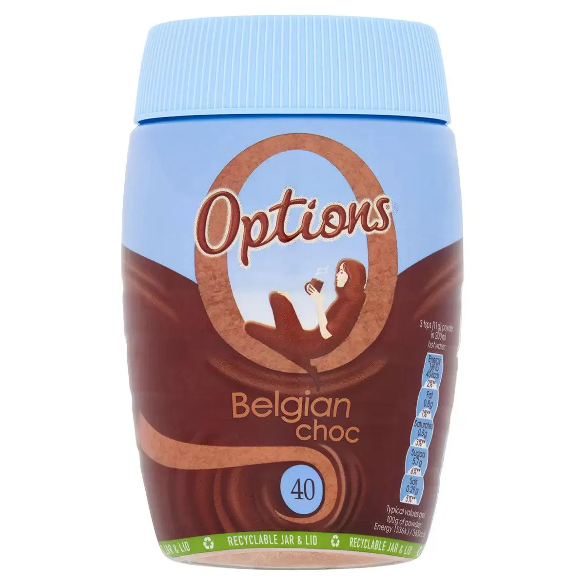 Options Choc-O-Lait Hot Chocolate Powder (2x395g) - Image 2