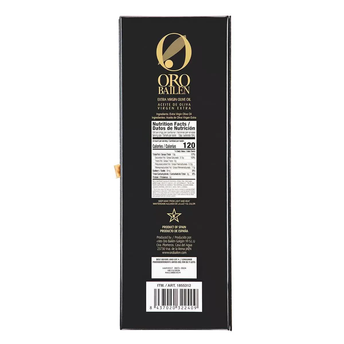 Oro Bailen Single Origin Extra Virgin Olive Oil Magnum Gift Box (1.5ltrs) - Image 4
