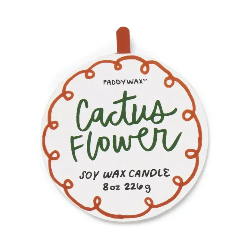 Paddywax A Dopo Cactus Flower Hand-Painted Ceramic Candle - Image 3