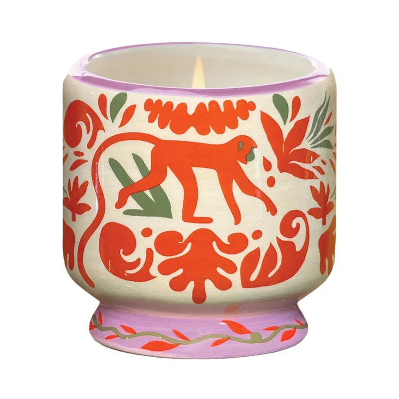 Paddywax A Dopo Coconut & Amber Hand-Painted Ceramic Candle