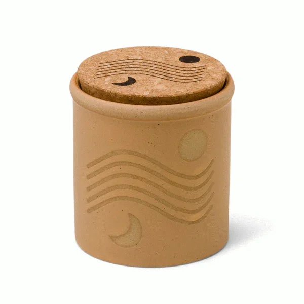 Paddywax Yellow Dune Ceramic Candle - Orange Zest & Bergamot (226g)