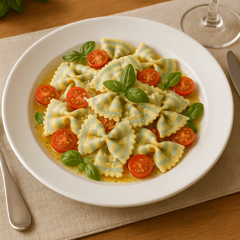 Pastificio Del Colle - Farfalle Bianco blue Pasta (150g) - Image 3