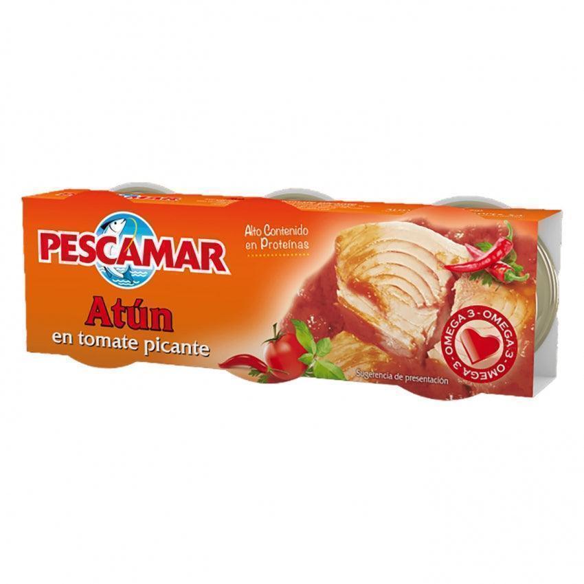 Pescamar Tuna in Spicy Tomato Sauce Pack of 3x80g (240g) - Image 2