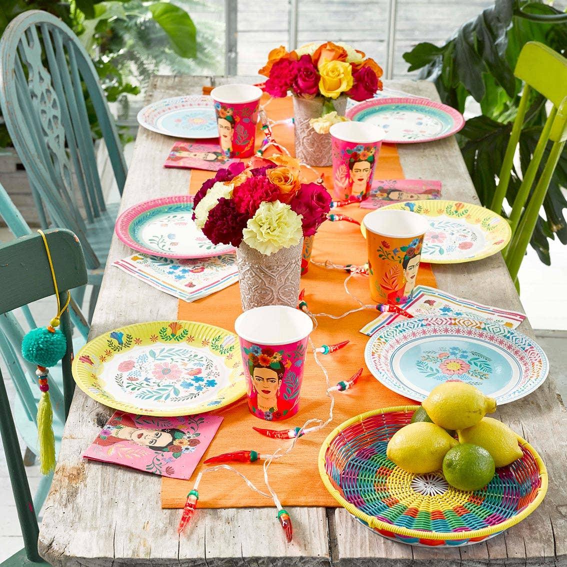 Pink Frida Kahlo Cocktail Paper Napkins - 20 Pack - Image 6