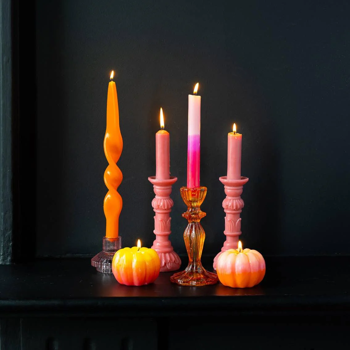 Pink Halloween Pumpkin Candle - Image 5