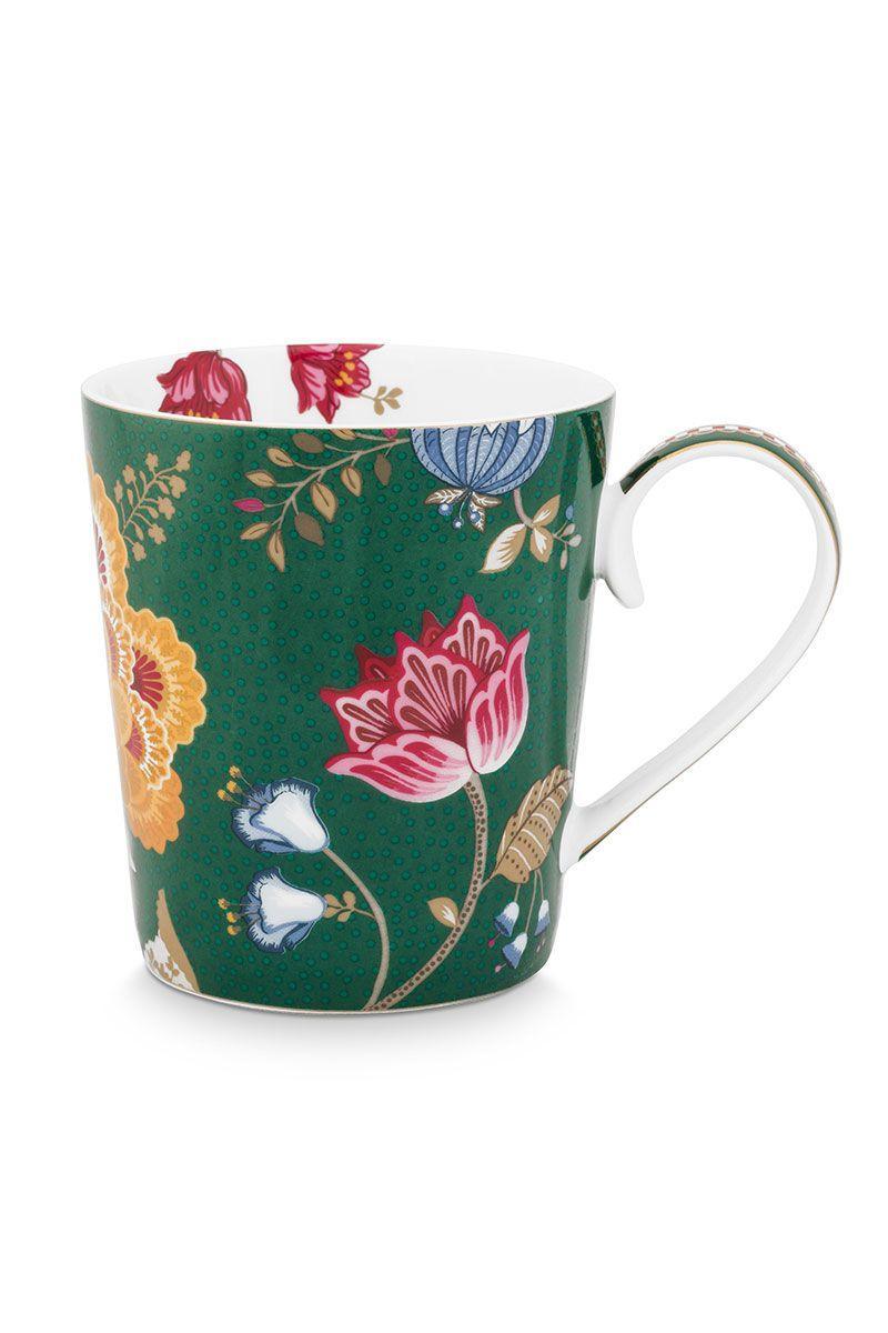 Pip Studio - Alphabet Mug Floral Fantasy Green Z 350ml - Image 2