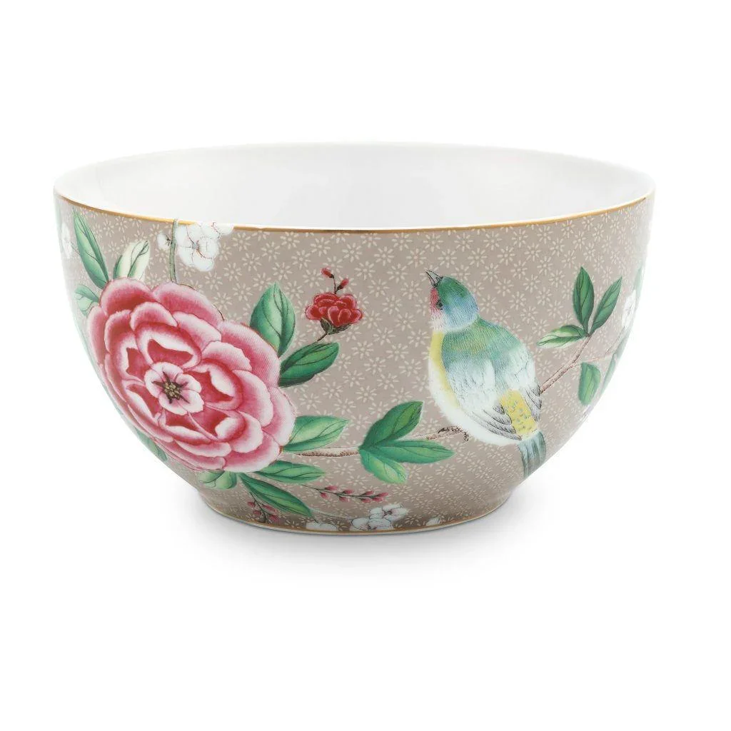 Pip Studio - Blushing Birds Bowl Khaki 15cm