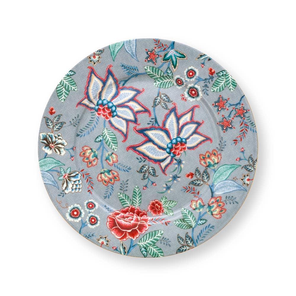 Pip Studio - Flower Festival Plate - Light Blue (32cm)
