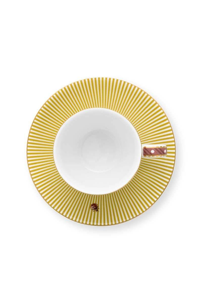 Pip Studio - La Majorelle Espresso Cups & Saucers - Yellow (120ml) - Image 3