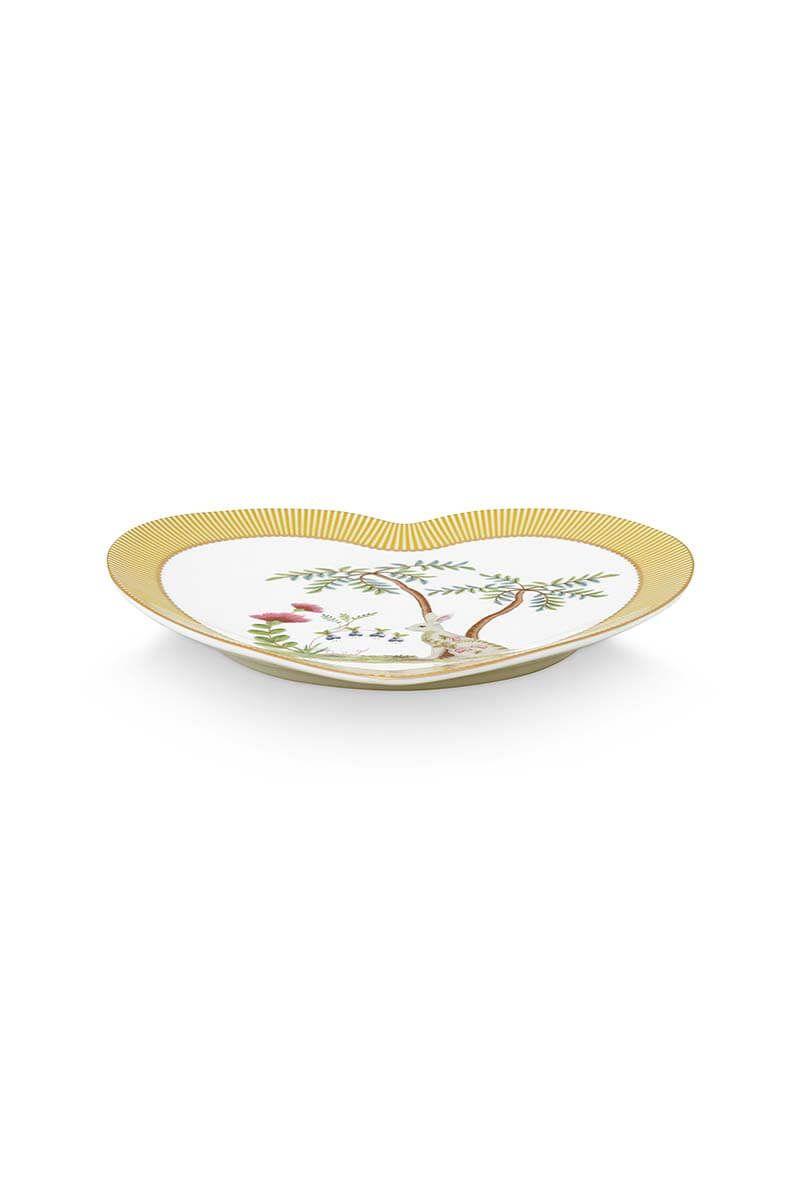 Pip Studio - La Majorelle Set of 2 Heart Shape Plates - Yellow (21.5cm) - Image 4