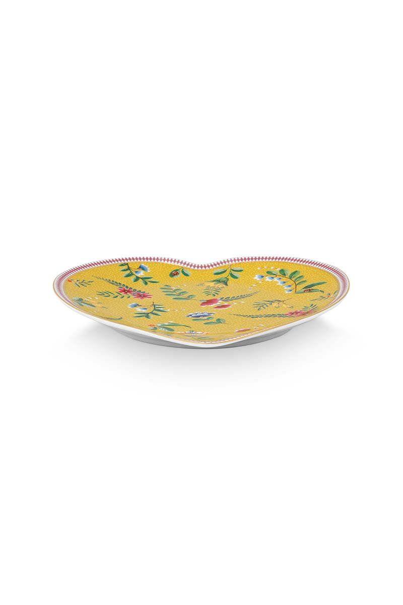 Pip Studio - La Majorelle Set of 2 Heart Shape Plates - Yellow (21.5cm) - Image 5