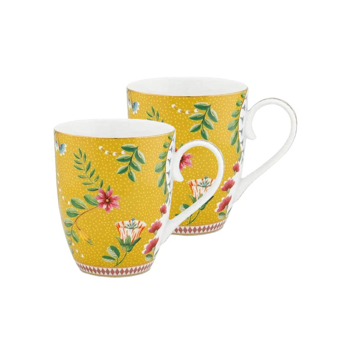 Pip Studio - Large La Majorelle Set of 2 Mug - Yellow (350ml)