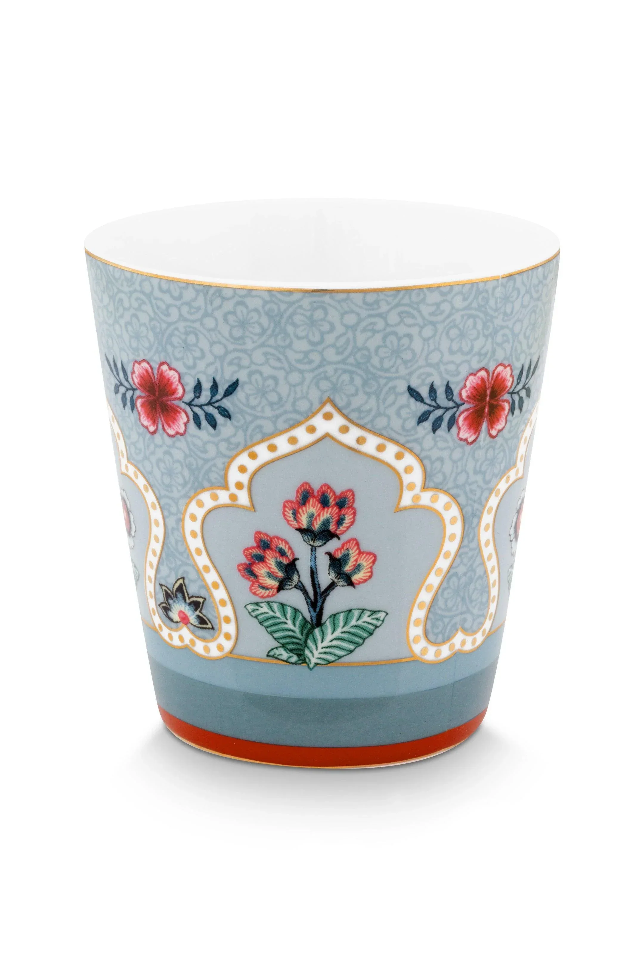Pip Studio - Mug Giftset (No Ear) Oriental Flower Festival Blue (230ml) - Image 5