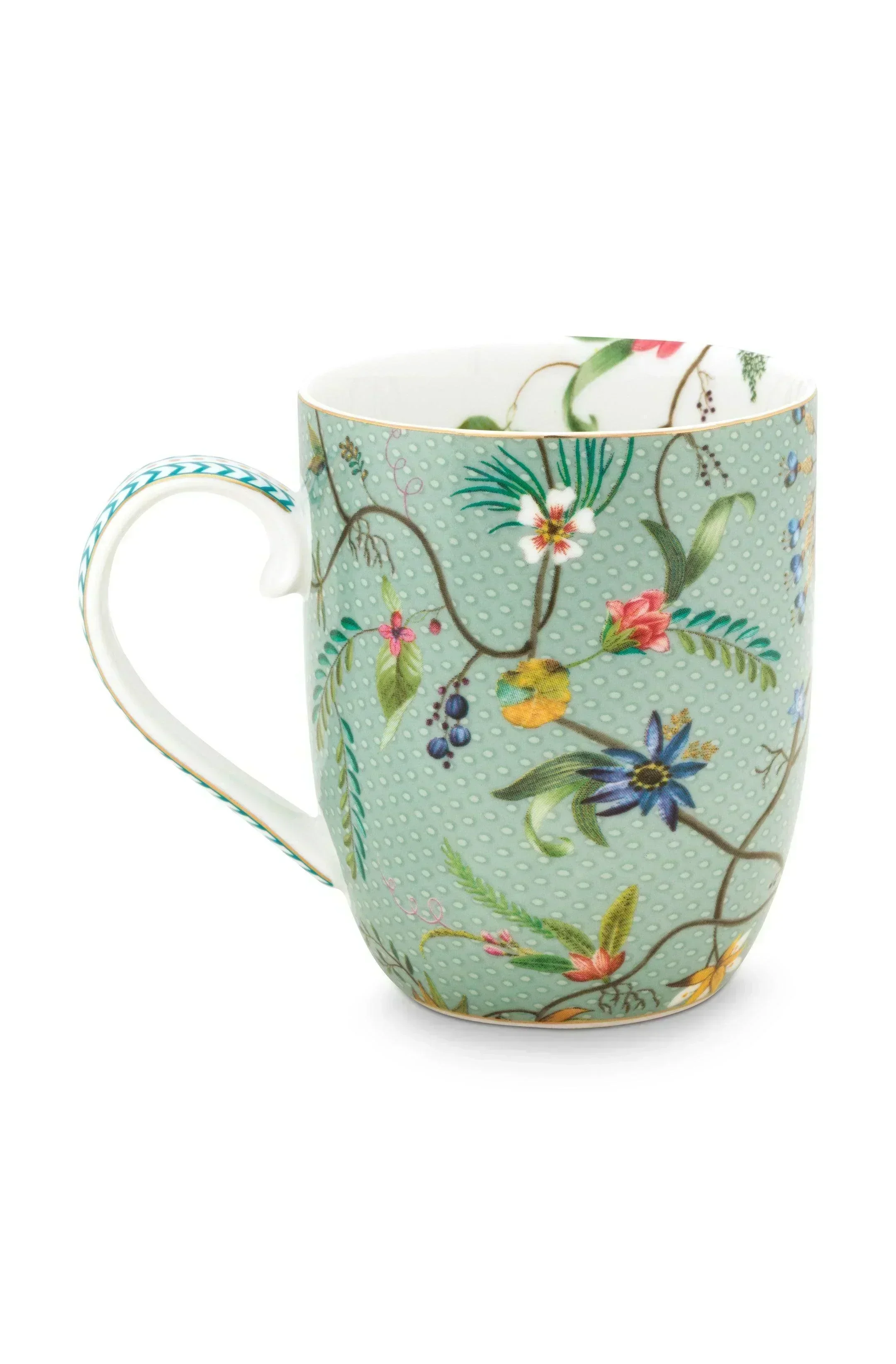 Pip Studio - Small Jolie Flowers Blue Mug (145ml) - Image 2