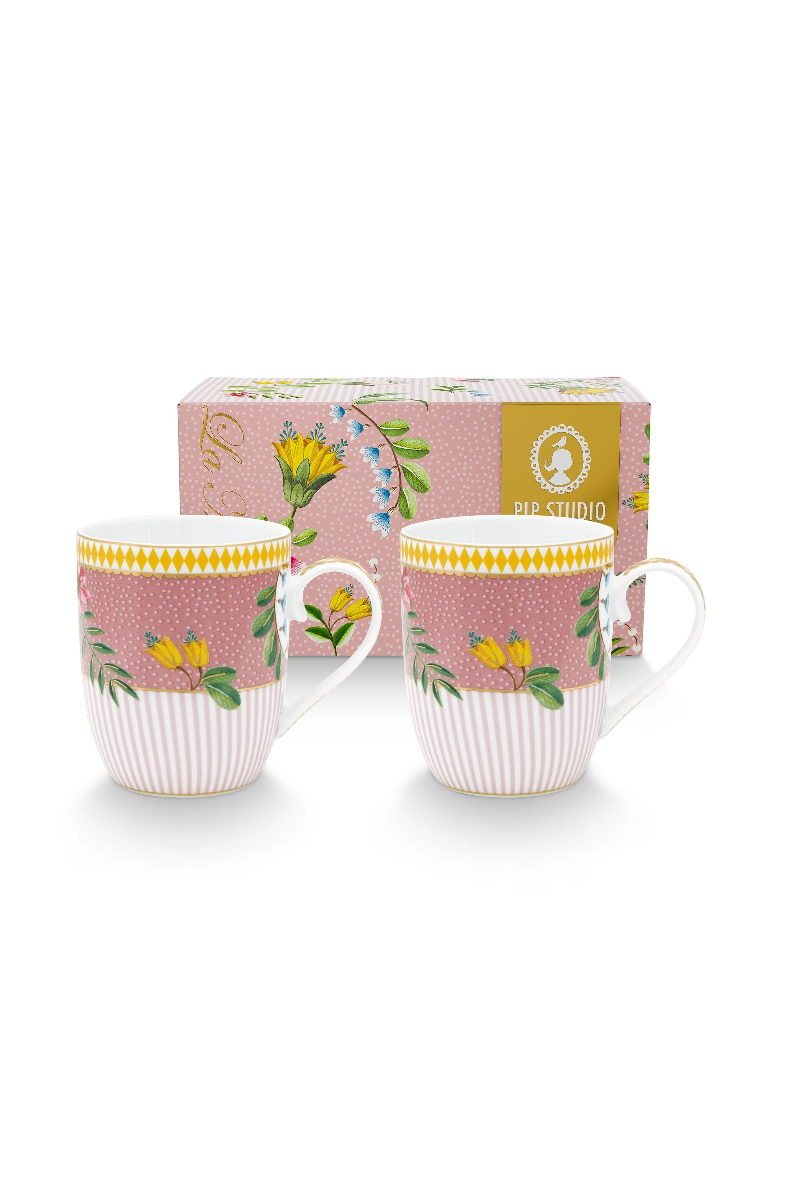 Pip Studio - Small La Majorelle Pink 145ml Mug (Set of 2) - Image 4