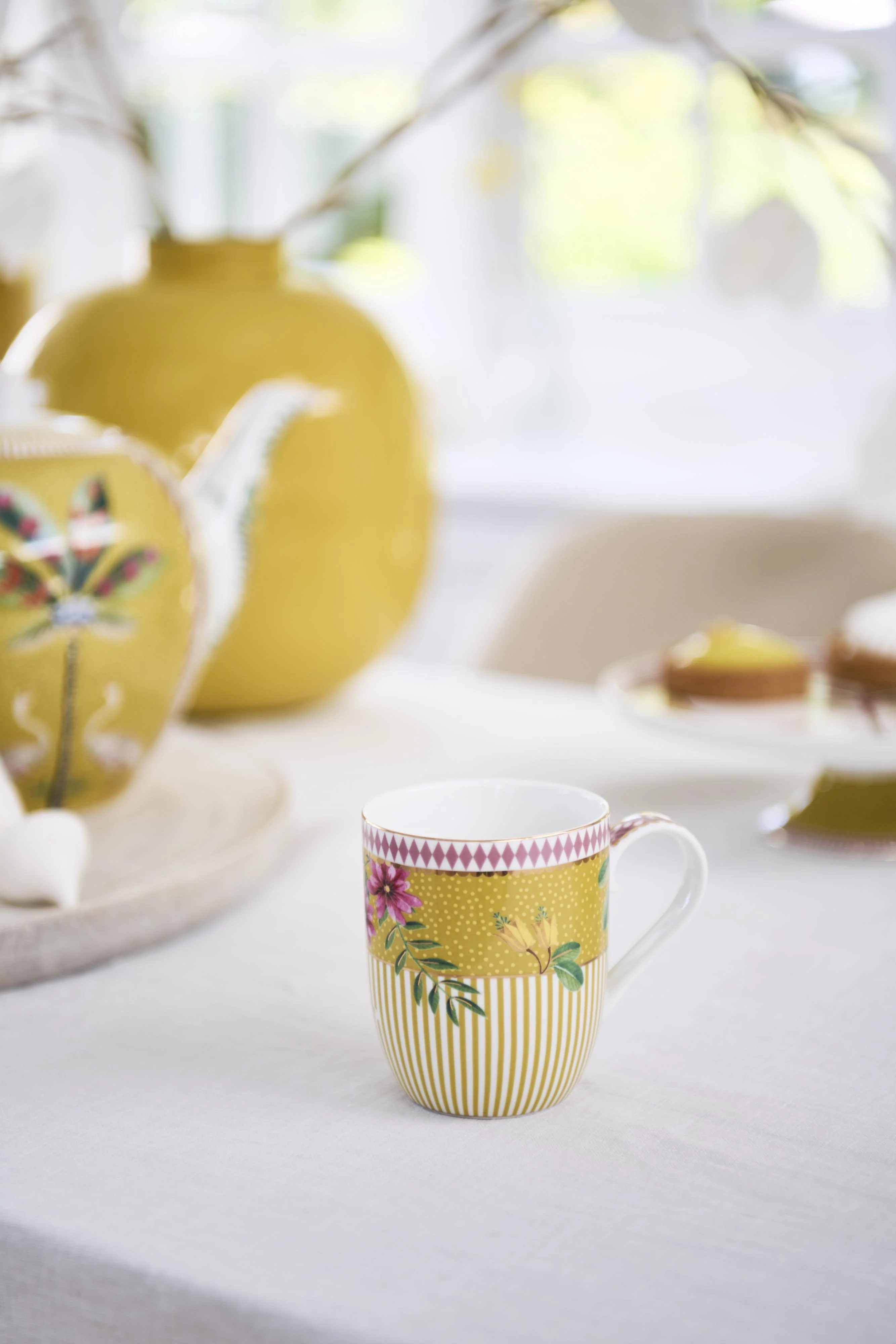 Pip Studio - Small La Majorelle Yellow 145ml Mug (Set of 2) - Image 4