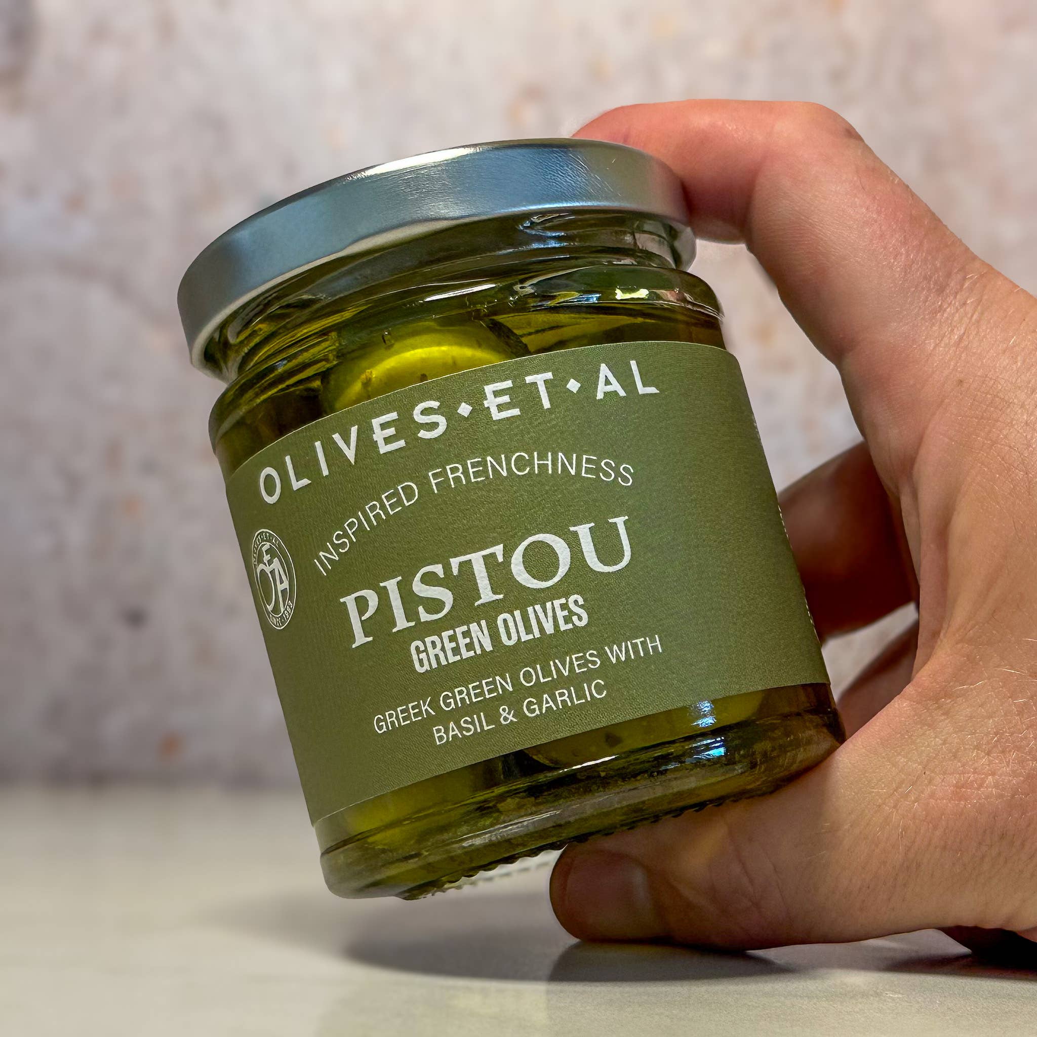 Olives Et AI Pistou Basil & Garlic Whole Olives (150g) - Image 3