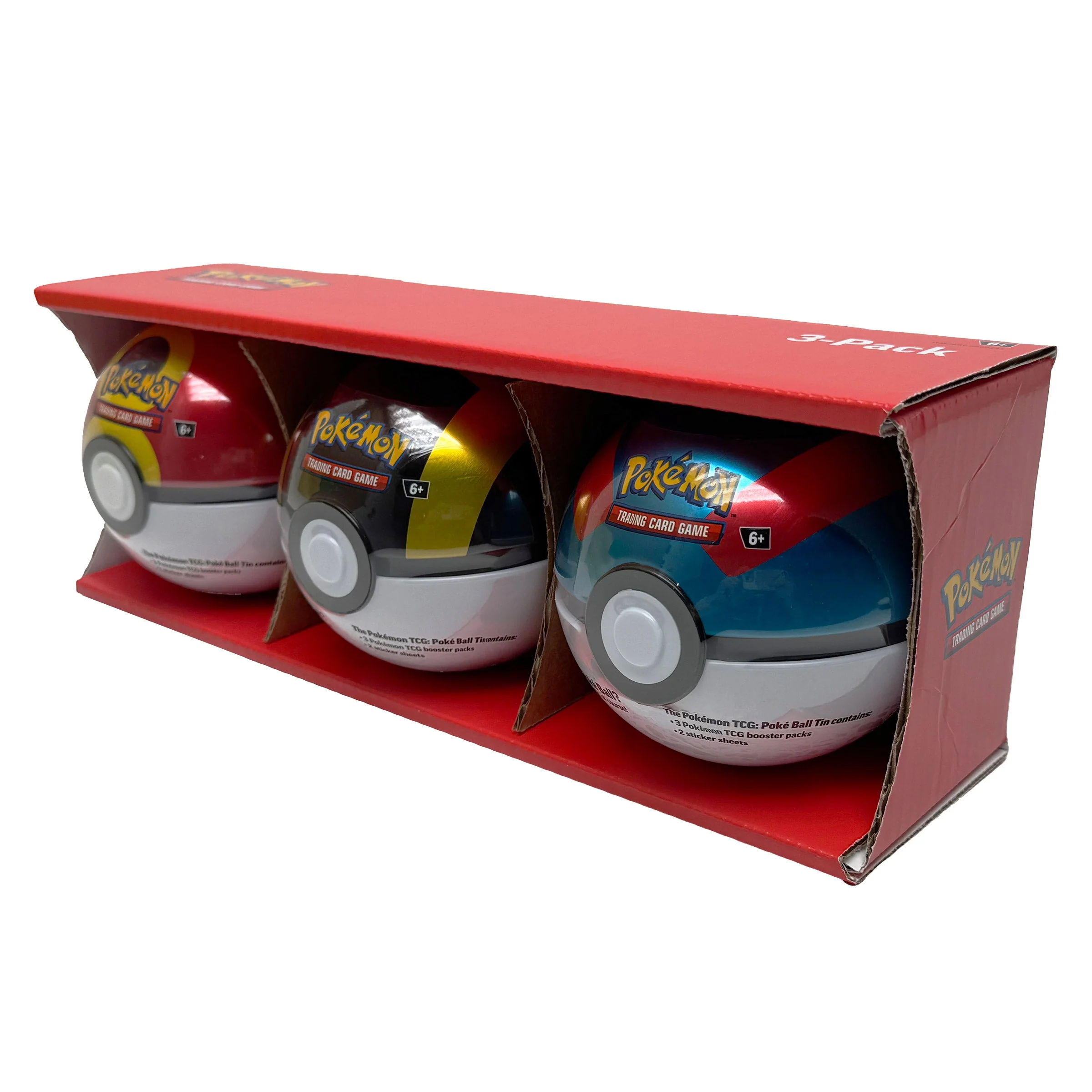 Pokemon - 3 Pack Poké Ball (Repeat Ball, Ultra Ball, and Great Ball)