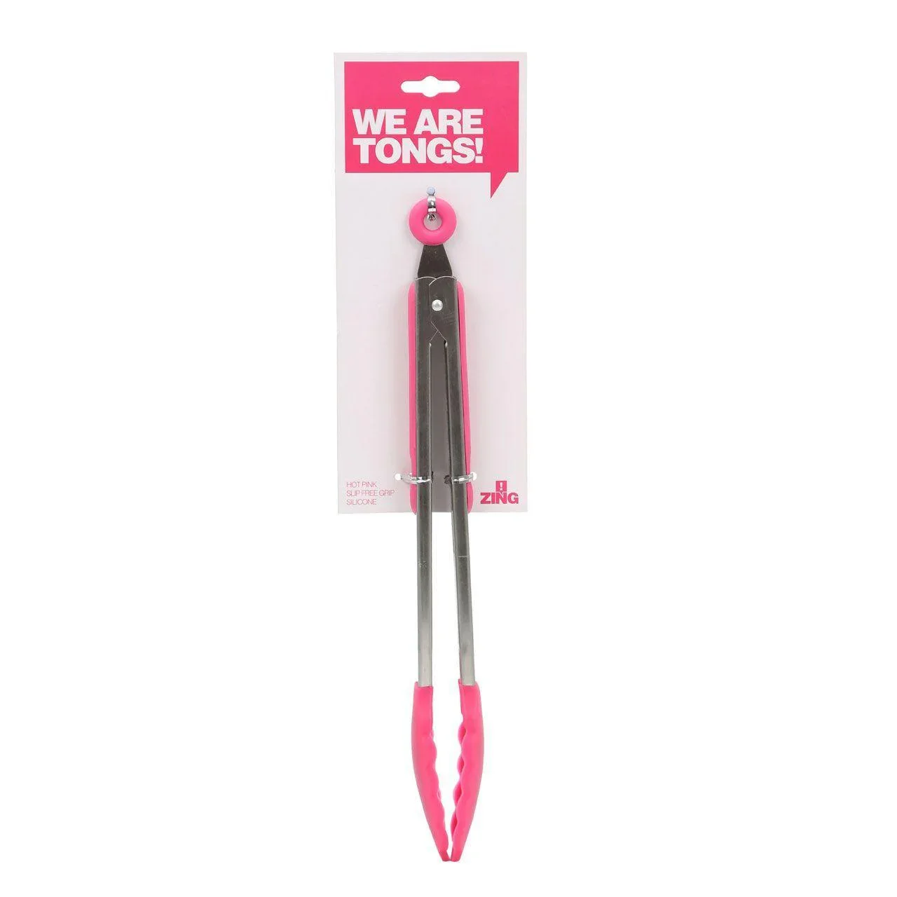 Premier Housewares Hot Pink Silicone Zing Tongs - Image 2