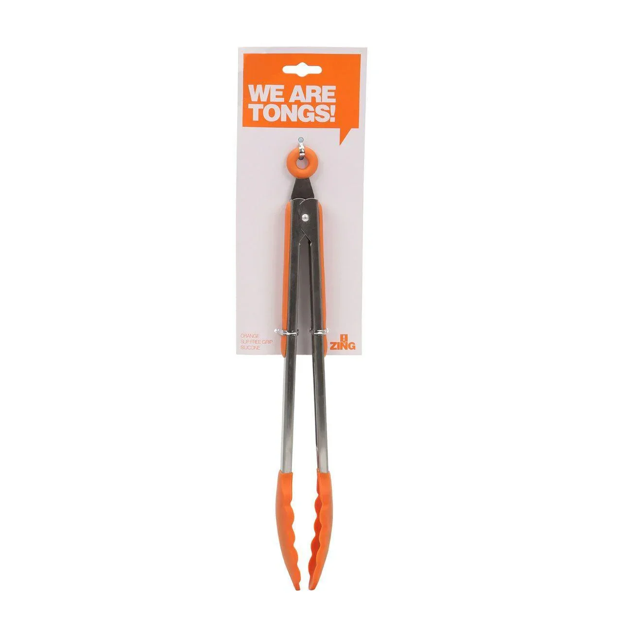 Premier Housewares Orange Silicone Zing Tongs - Image 2
