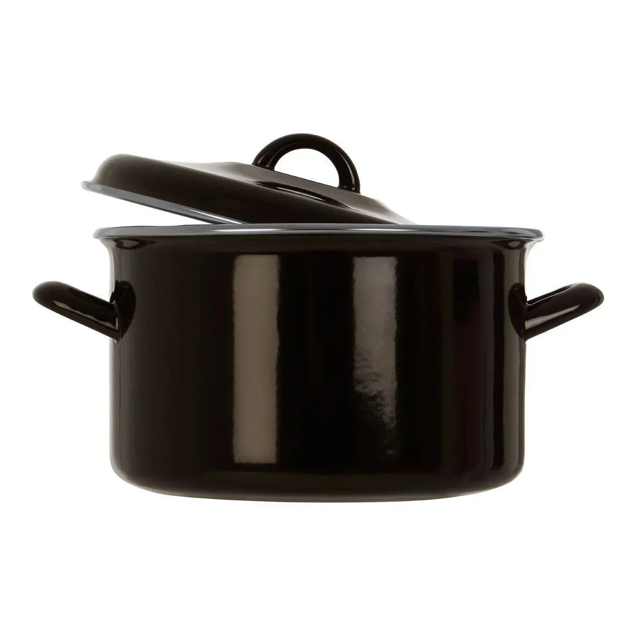 Premier Housewares Porter Black Enamel Casserole Dish (4.7L) - Image 3