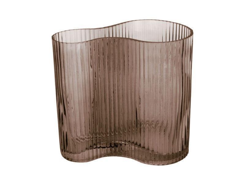 Present Time Allure Waves Vase - Chocolate Brown - Image 2