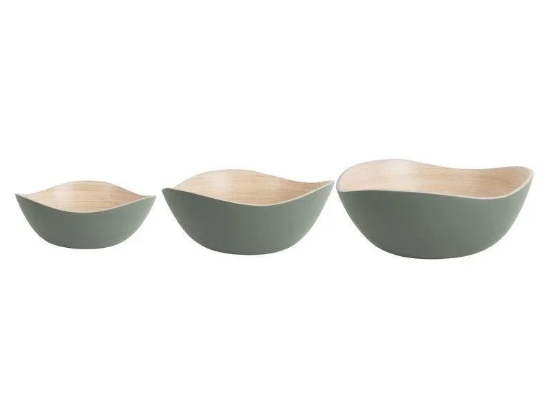 Present Time Bowl Set Puro Organic - Jungle Green
