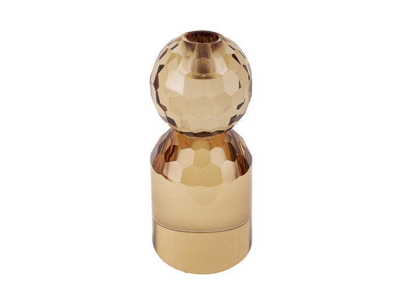Present Time Crystal Art Large Bowl Candle Holder - Sand Brown - Image 4