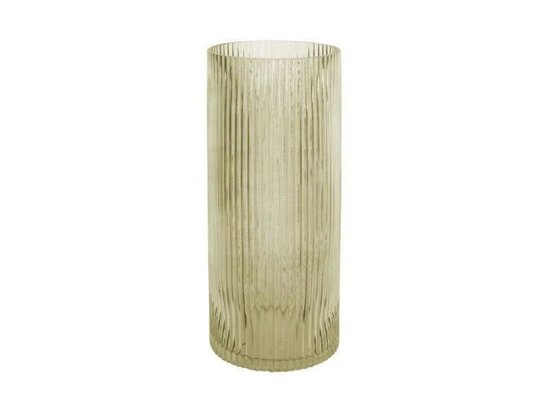 Present Time Large Allure Straight Vase - Moss green
