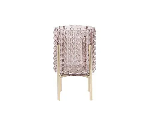 Present Time Stilt Drops Votive Tea Light Candle Holder - Pink