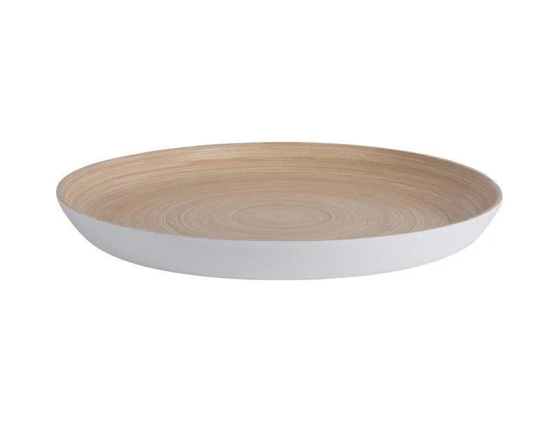 Present Time Tray Puro Bamboo White