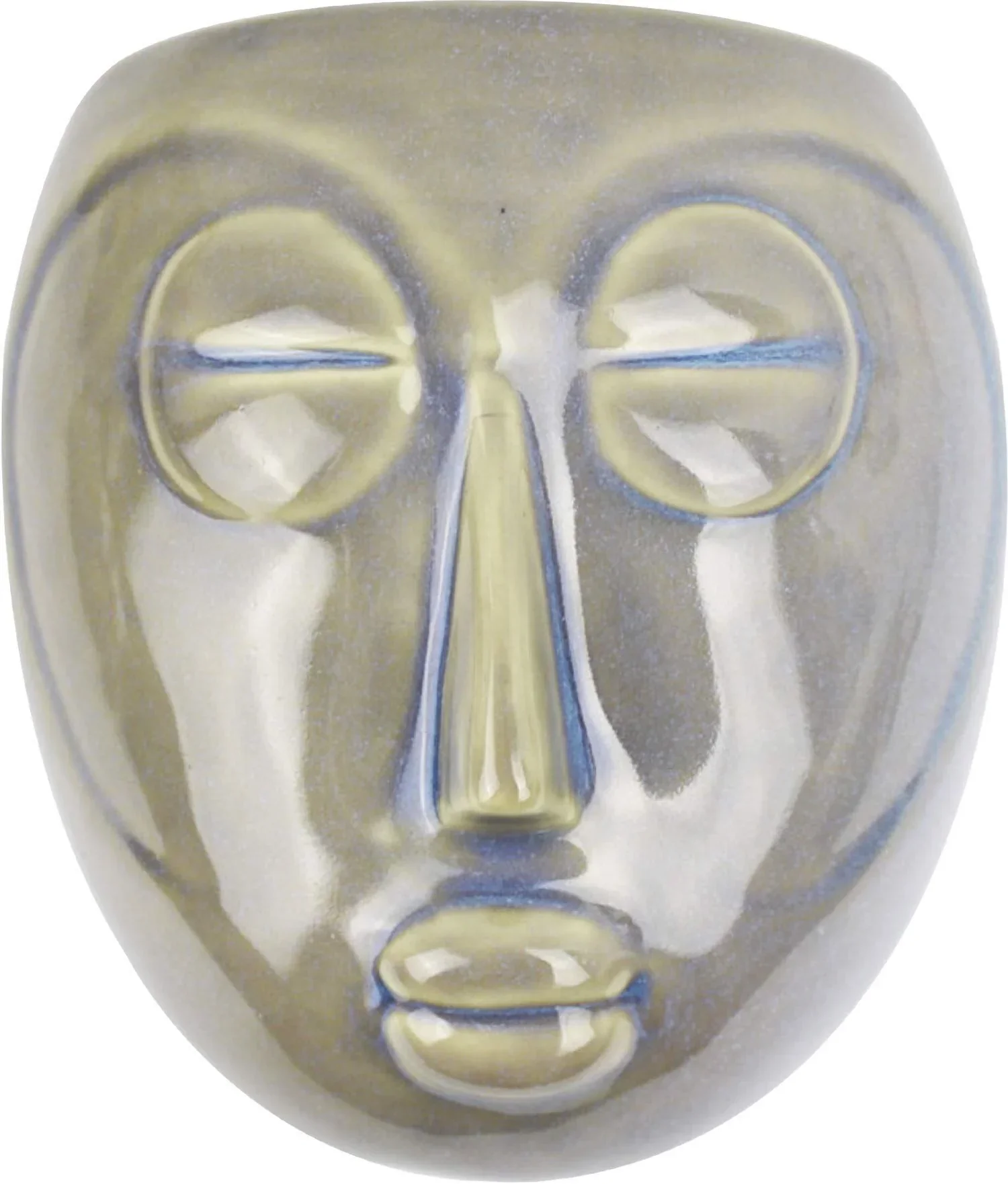 Present Time Wall Plant Pot Masks – Grey Enamel