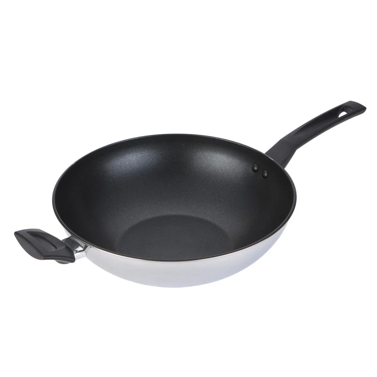 Prestige 9x Tougher NonStick Stainless Steel Dimple Surface Stir Fry Pan (30cm)