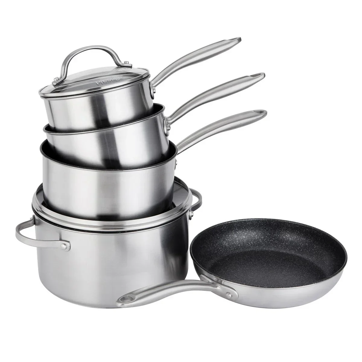 Prestige Scratch Guard NonStick Stainless Steel Cookware Set - 5 Piece