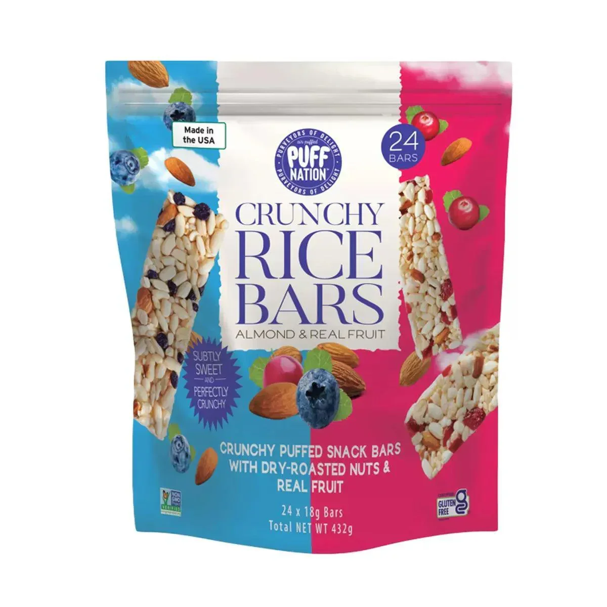 Puff Nation Crunchy Rice Bars (24x18g)